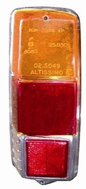 Lente fanale post altissimo - lente,